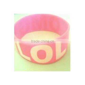 LOL pink silicone bracelets
