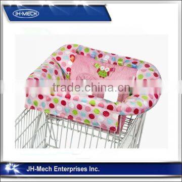 Polyester +cotton padded safety shopping cart covers for baby