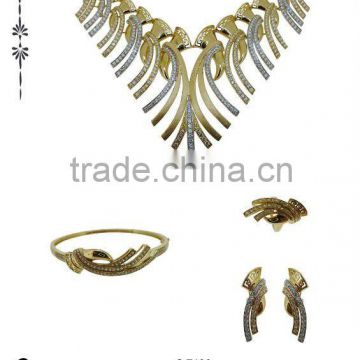 QF120 18k gold jewelry set