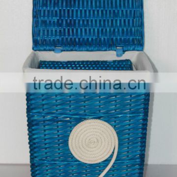 high quality customized rectangular vicker laundry basket