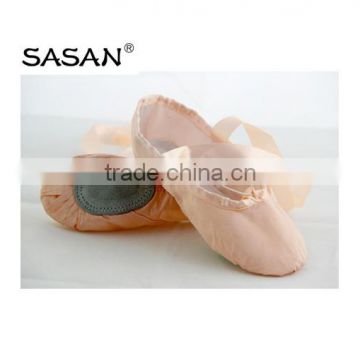 High Quality Satin Soft Ballet Dance Shoes Split Suede Sole BS301