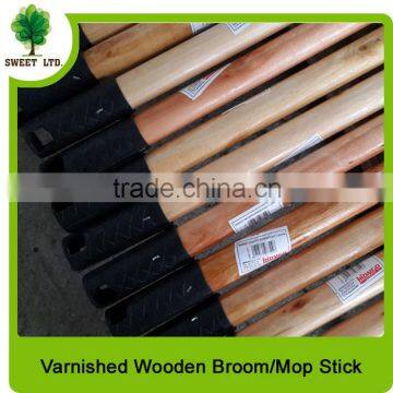 Manufacturer supplier Varnished wooden broom handle for whosesale