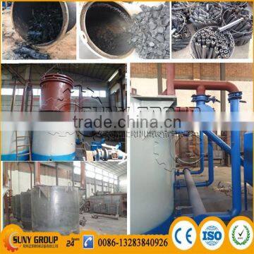 Gas reused production line designed hardwood bbq charcoal machine