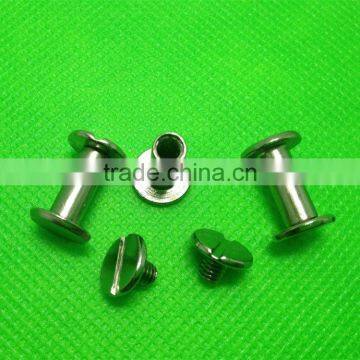 Steel screw binder posts