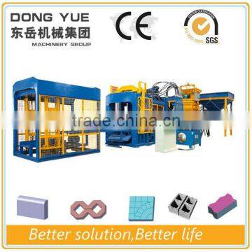 Dongyue simens motor supply mobile hollow block brick making machine