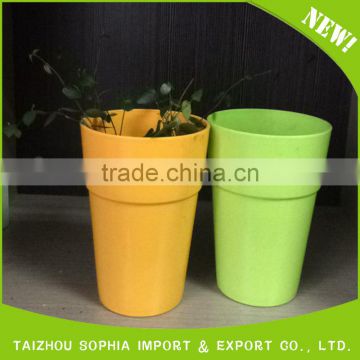 Good Price two color plastic flowerpot,New Style garden plastic flowerpot