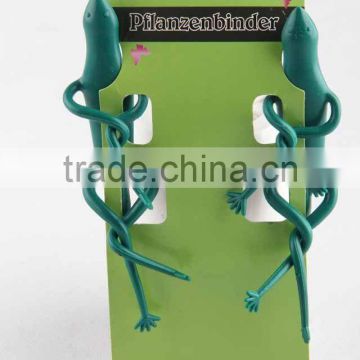2PC Lizard shaped garden plant ties plastic flexible garden ornaments/garden tool