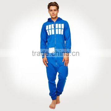 front zip custom adult onesie with pocket