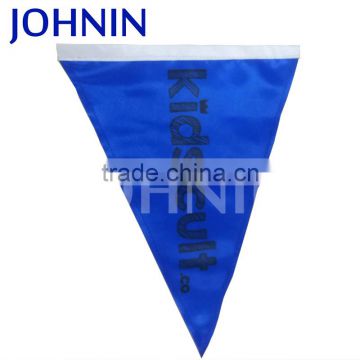 OEM Eco-friendly All Size Double Layer Heat Transfer Printing Custom Logo Triangle Pennant Bunting