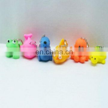 Key ring mini rubber animals