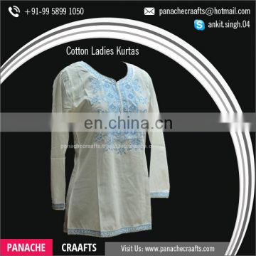 2017 Latest Collection Cotton Tunic Style Women Ladies Kurti