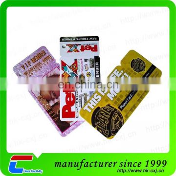 Plastic Die Cut Combo Card Key Tag With CMYK Printing
