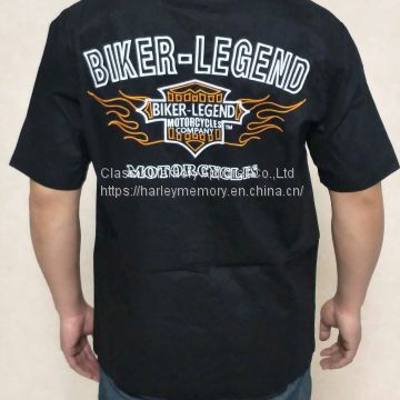 harley biker legend flame shield motorcycles men\'s t-shirts 20FM-98686
