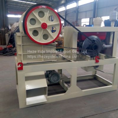 PE200x300 small stone jaw crusher for laboratory with diesel engine