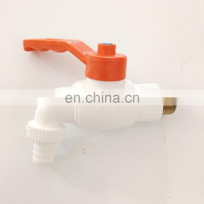WF-2013 Red Hand Plastic PVC water Tap With Nozzle