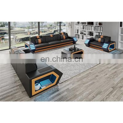 Modern LED light living room sofa Modern design set furniture sectional Sofa