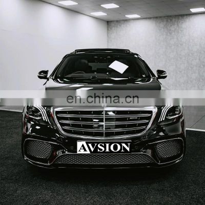Upgrade S65 style prefect car body kit for Mercedes Benz S-class W222 with front/rear bumper assembly Maybach Grille