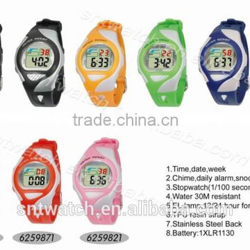 SNT-LR625 hot sale stylish digital watch with PU band