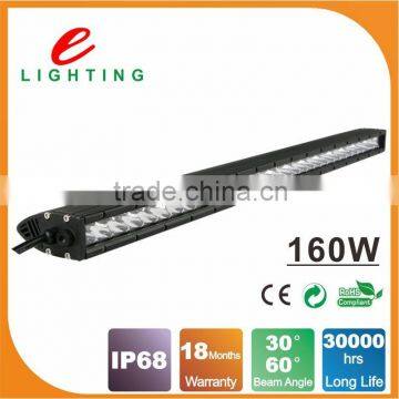 Factory price 160w offroad bull bar led light bar