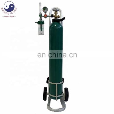 HG-IG Empty 10L TPED/ ISO approved high pressure Oxygen/ Argon/ Nitrogen Industrial Gas Cylinder Seamless Steel