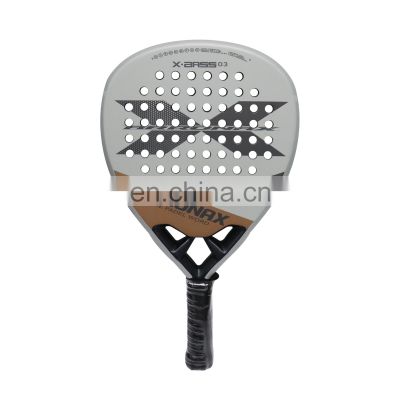 2023 Padel Tennis Racket 3K/18K Carbon Fiber Faces Carbon Fiber Frame Paddle Rackets