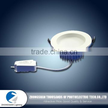 Best price 15W 60lm/w milky round 240v led downlight