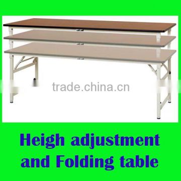 Height-adjustable working bench with heavy capacity load made in Japan