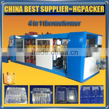 HGMF-600D HGPACKER full automatic four station bowl making machine