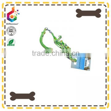 Green nylon rope dog long leashes