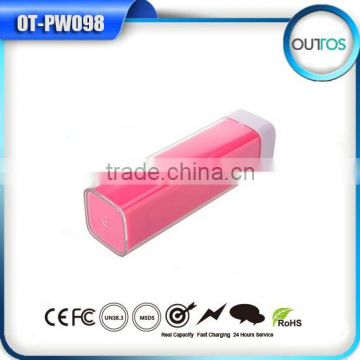 Promotional Gifts Handy Power Charger 2200 Portable Lipstick Wholesale Power Bank