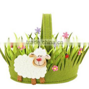 Hot Sale Eco-friendly Felt Easter Basket Gift