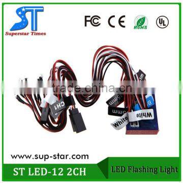 New Highlight 12 LED 2CH Flashing Light System for RC Car G.T.POWER Smart PPM/FM/FS 2.4G Part