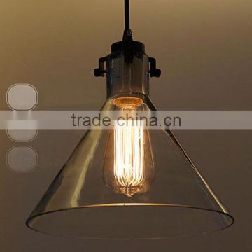 edison vintage light YC Modern Special Crystal Funnel 1*E27 Edison Droplight