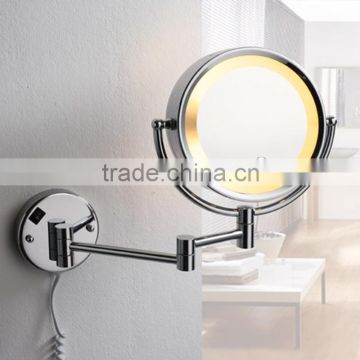 double-sided magnifying makeup mirror with light, LED shaving mirror
