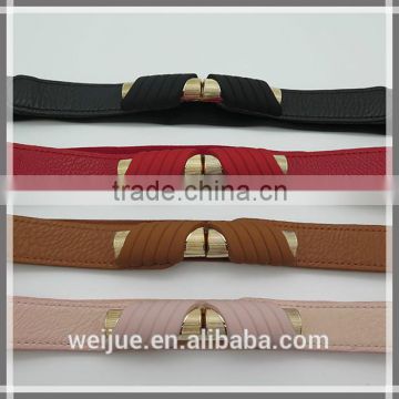 Lady's fashion colorful elastic belts for dress