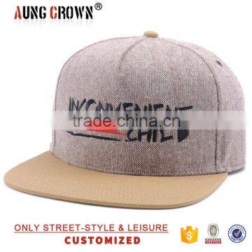 american flat brim blank 5 panels caps