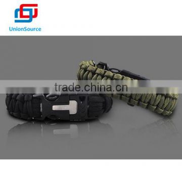 paracord bracelet,buckle with whistle and flint, size S, M, L                        
                                                                                Supplier's Choice