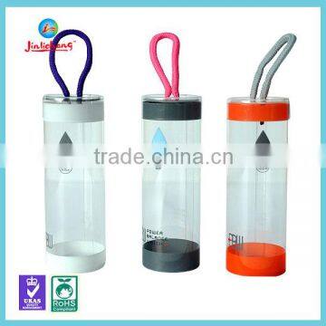 Transparent plastic round tube box with lid