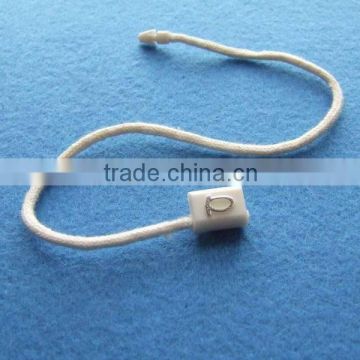customized moulding logo plastic string tags