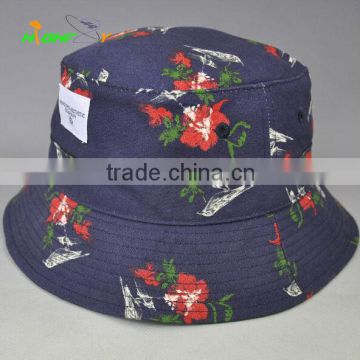 High Quality Printed Fishermen Hat Custom Bucket Hat Camping Fishing Cap BONNIE HATS with Woven Label