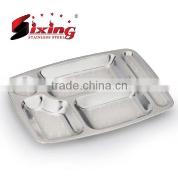 Hot Sale Stainless Steel Lunch Plate
