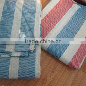 170g Stripe Market stall tarpaulin waterproof sheet cover ground tarpaulin