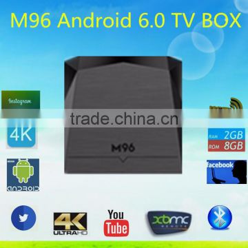 2016 M96 Android 6.0 TV Box 2G/8G s905x quad-core WIFI Bluetooth 3D IPTV Kodi XBMC DLNA Airplay 4K Media