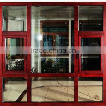 aluminium cladding wood window with Europe design and high quality