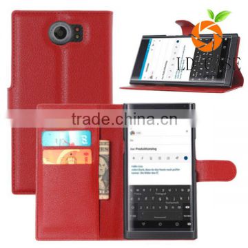 Hot sell fashion design stand flip leather mobile phone cases for blackberry priv