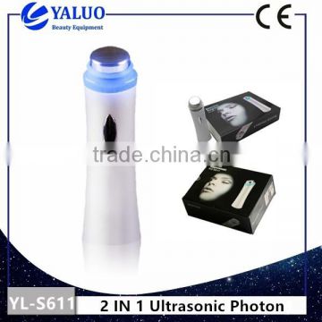 Popular beauty product facial massager 2 in 1 ultrasonic photon