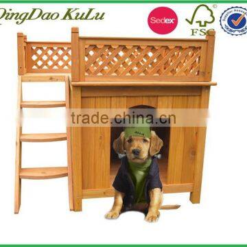 durable water proof wooden outdoor dog kennels with a view