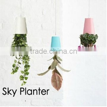 Creative Hanging Decorative Plant Pots Indoor,Colored Plastic Plant Pots
