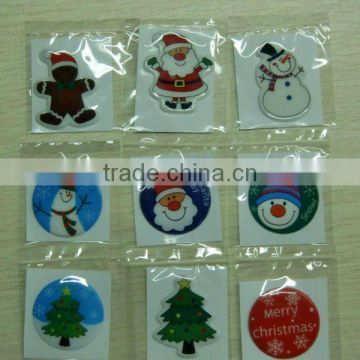 1.5" PUFF Christmas STICKERS