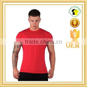 95cotton 5spandex muscle mens tight fit t shirt